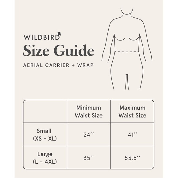 WildBird Aerial Buckle Carrier Raven XS XL NWT Soft Structured Adjustable - Picture 9 of 9